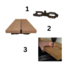 3d Duckbarer Abstandshalter (für Terrassendielen)