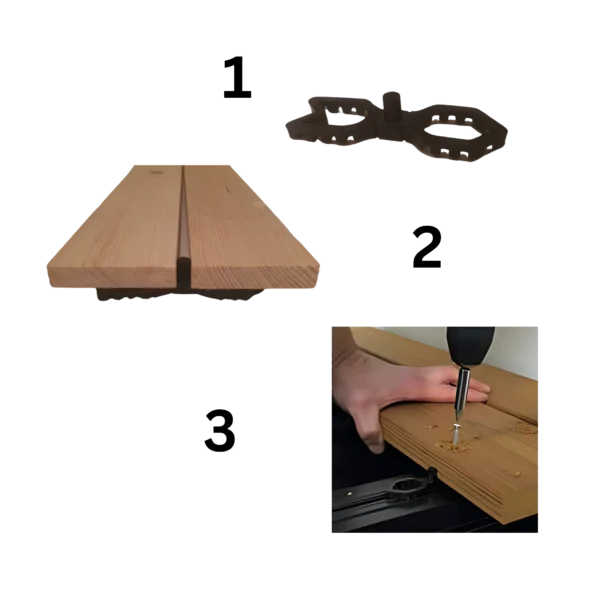 3d Duckbarer Abstandshalter (für Terrassendielen)